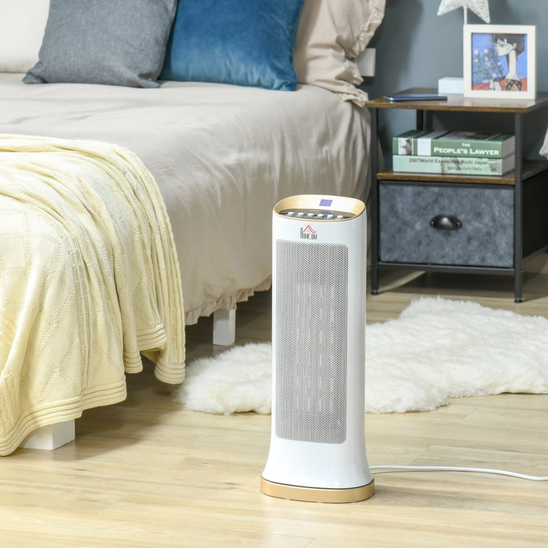 Ceramic Indoor 45° Oscillating Space Heater With Remote