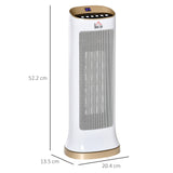 Ceramic Indoor 45° Oscillating Space Heater With Remote