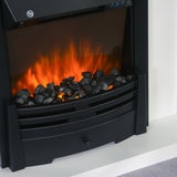 Electric Fireplace Suite & Mantelpiece With Led Flames